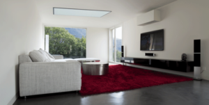 Infraroodpaneel in de leefruimte.