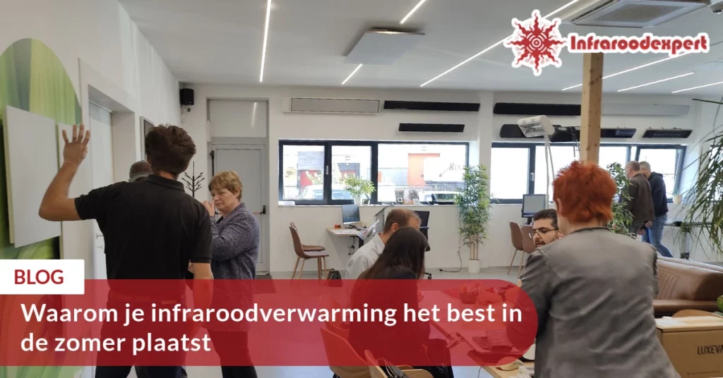 Plaats infrarood in de zomermaanden